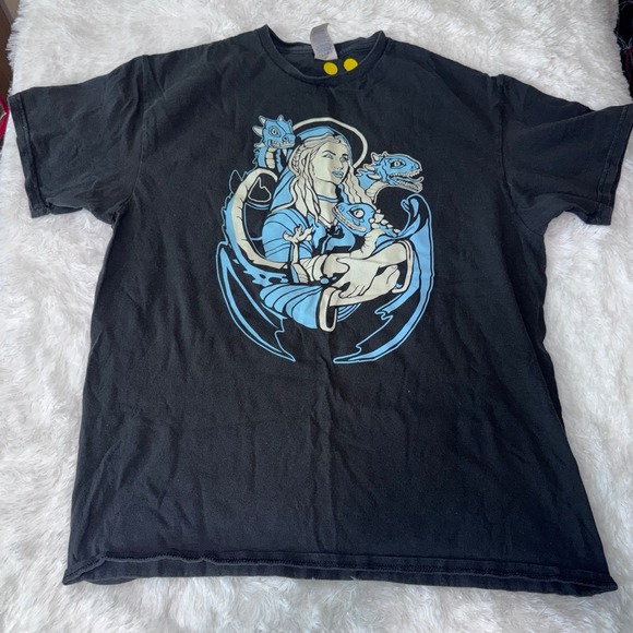 Delta Pro Weight Tops - Game of Thrones Daenerys Targaryen Mother of Dragons Graphic T Shirt